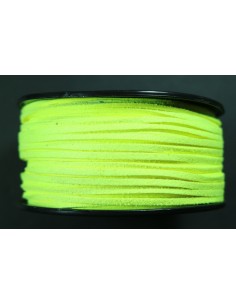 Cordon antelina Amarillo Fluor 2.8mm 