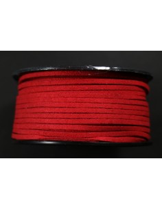 Cordon Antelina Rojo 2.8mm 