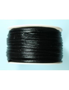 Cordon Cola de Raton Negro 2.mm