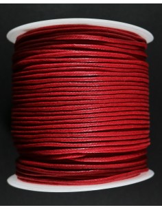 Cordon de Algodon Rojo 2mm