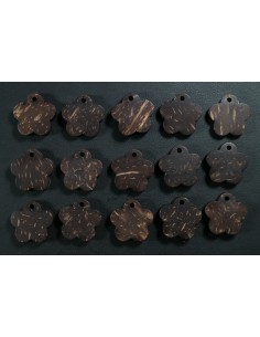 Cuentas de Coco Marron M 18mm