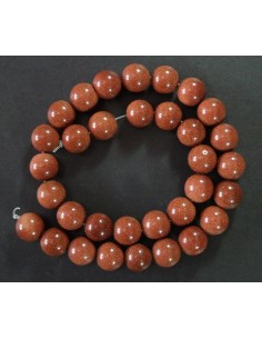 Collar Lluvia Dorada Bola 12mm