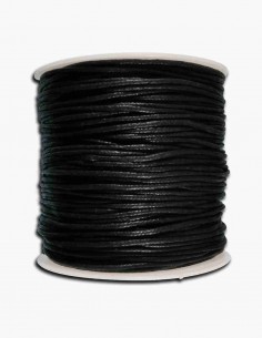 Cordon de Algodon Negro 2mm