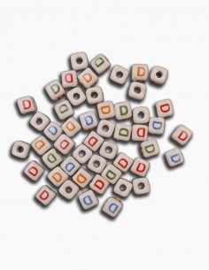 Cuentas Ceramica Letra D