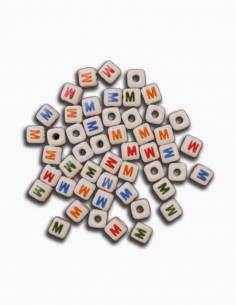 Cuentas Ceramica Letra M