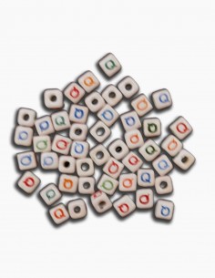 Cuentas Ceramica Letra Q