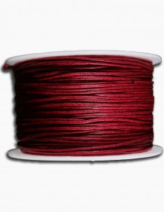 Cordon de Algodon Rojo V 1mm