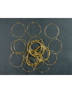 Aros Dorados Para Pendientes