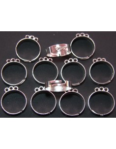 Base de Anillo Plateado 1 2