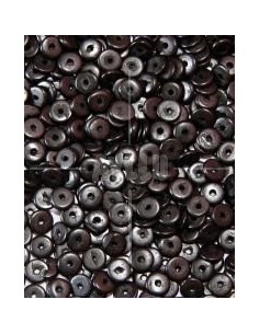 Cuentas Coco Disco Negro 10mm 2