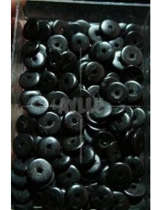 Cuentas Coco Disco Negro 10mm