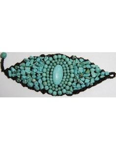 Pulsera hilo encerado piedra 1