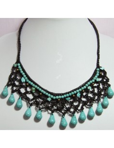 Collar Hilo Encerado Piedra 1