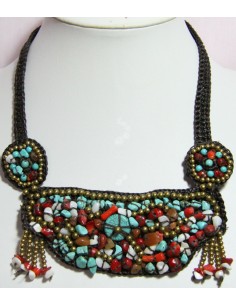 Collar Hilo encerado piedra 2