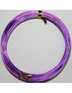 Alambre de Aluminio Morado 1mm