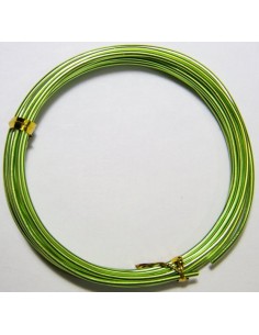Alambre de Aluminio Verde 2mm