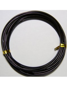 Alambre de Aluminio Negro 2mm