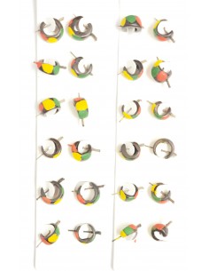 Pendientes de Coco Rasta