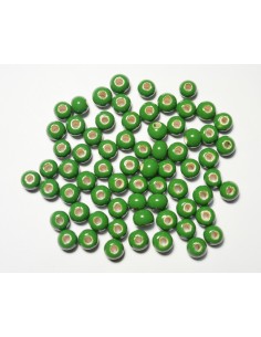 Cuentas Ceramica Monocolor Verde 6mm
