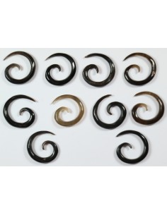 Pendientes de Asta Espiral 