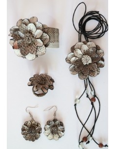 Set Accesorio Cuero Naranja 