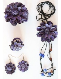 Set Accesorio Cuero Naranja 