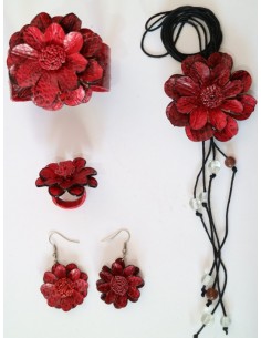 Set Accesorio Cuero Naranja 