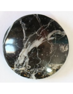 Piedra Zebrita Ranurada Cabujon Redonda