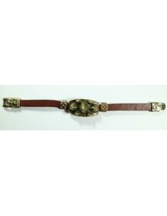 Pulsera de Cuero Metal 6