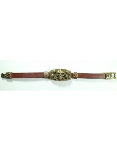 Pulsera de Cuero Metal 9