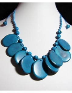 Collar tawa lamina turquesa
